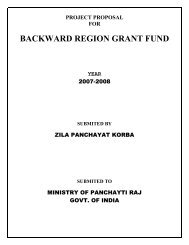 Korba BRGF District Plan 2007-12 - nrcddp