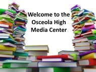 Welcome to the Osceola High Media Center - Osceola Fundamental ...