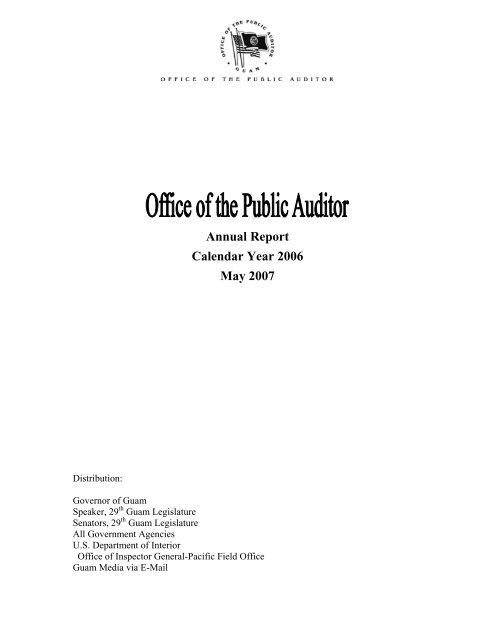 2006 - The Office of Public Accountability