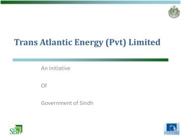 Trans Atlantic Energy (Pvt) Limited - Sindh Board Of Investment ...