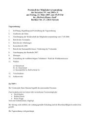 Protokoll der Mitgliederversammlung des Sereetzer SV von 2003 ...