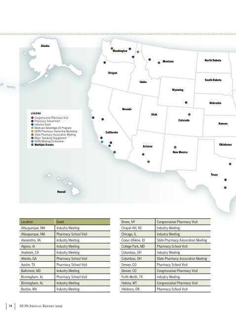 2009 annual report - National Community Pharmacists Association