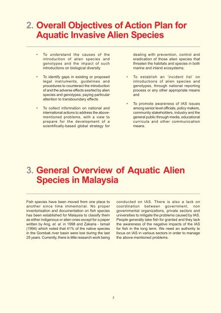 7. Issues and Challenges in Aquatic Invasive Alien Species - Seafdec