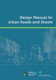 Design Manual for Urban Roads and Streets - Department of Transport