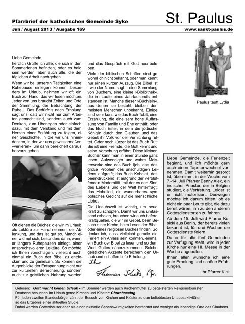 Ausgabe 169.indd - Sankt-Paulus.de