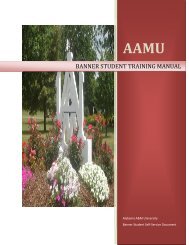 Incoming Student Flyer Alabama A M University
