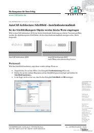 AutoCAD Architecture: Schriftfeld - Ansichtsfenstermaßstab - Bytes ...