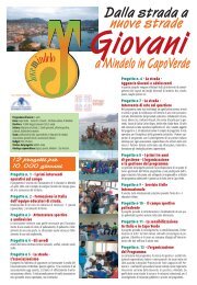 Giovani a Mindelo (pdf poster) - Missioni Frati Cappuccini Piemontesi