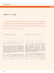 CEO's Message - Mewah Group