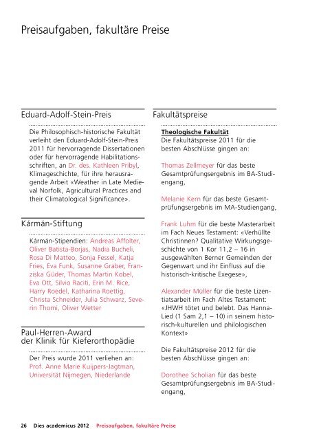 pdf, 111KB - Dies academicus - UniversitÃ¤t Bern