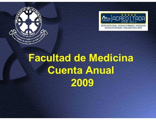 Descargar Cuenta PÃºblica 2009 - Facultad de Medicina UFRO ...