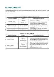 LE COMMISSIONI - IIS Fazzini-Mercantini