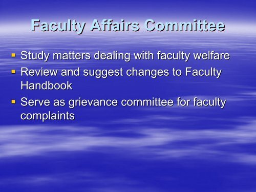 Faculty Senate - Oakwood University
