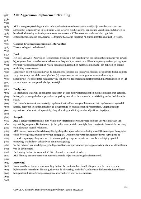 Conceptrichtlijn Ernstige gedragsproblemen - NIP