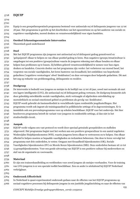 Conceptrichtlijn Ernstige gedragsproblemen - NIP