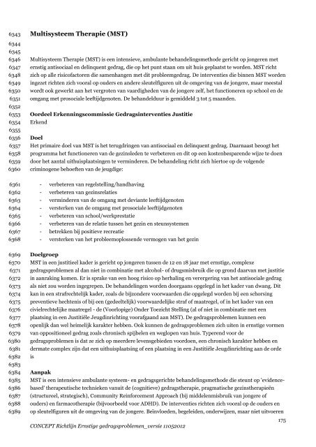 Conceptrichtlijn Ernstige gedragsproblemen - NIP