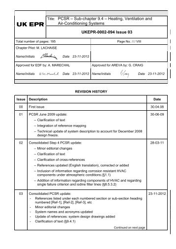 Sub-Chapter 9.4 - Heating, Ventilation and Air ... - UK EPR