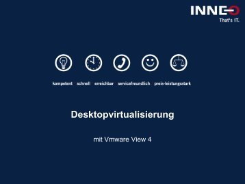 Desktopvirtualisierung mit Vmware View 4 - Inneo