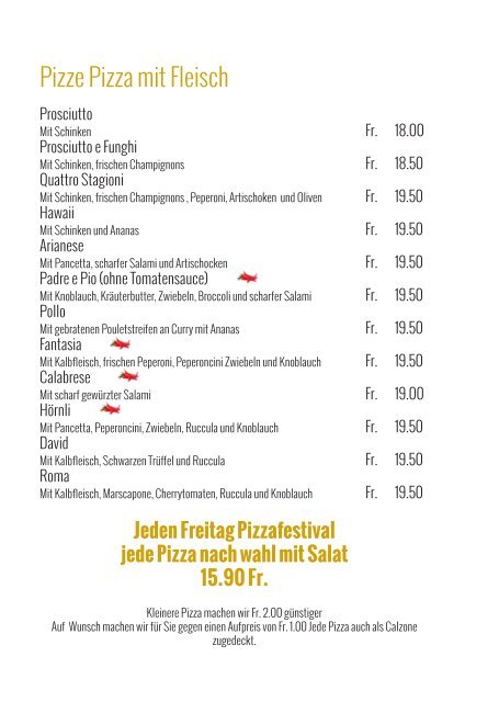 PIZZERIA - BAR HÖRNLI