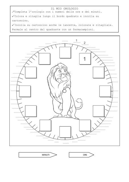 IL MIO OROLOGIO 1 2 - La Teca Didattica