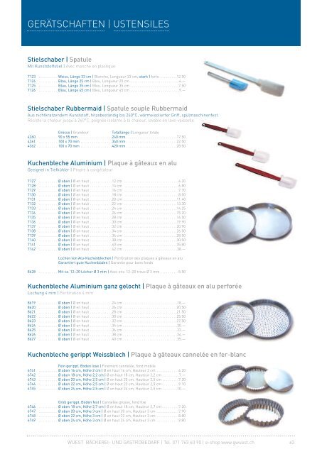 KATALOG | CATALOGUE - Wuest Bäckerei- und Gastrobedarf