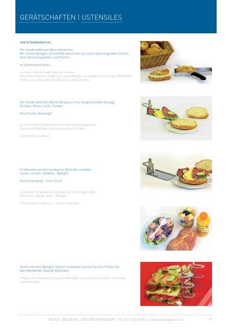 KATALOG | CATALOGUE - Wuest Bäckerei- und Gastrobedarf