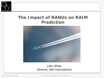 NANUs for RAIM Prediction - GPS.gov