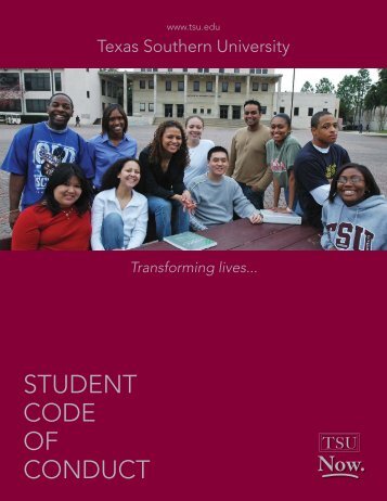 Code of Conduct 2010-2011 - Texas Southern University
