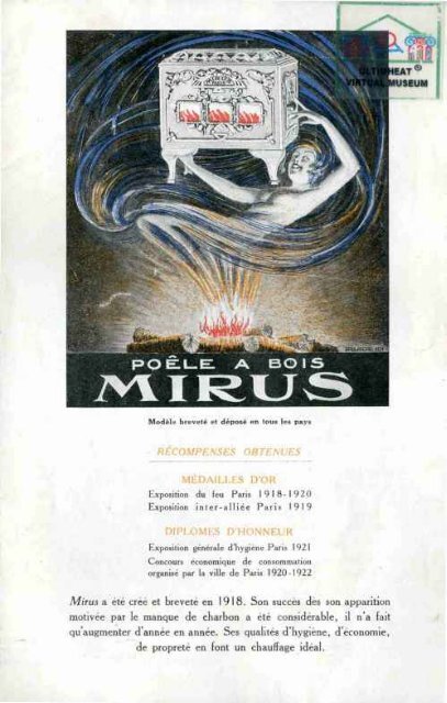 MIRUS PoÃªle Ã bois 1922 - Ultimheat