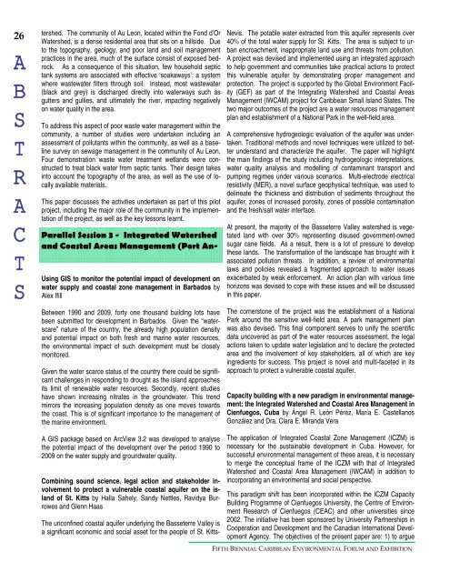 conference magazine - Caribbean Environmental Health Institute