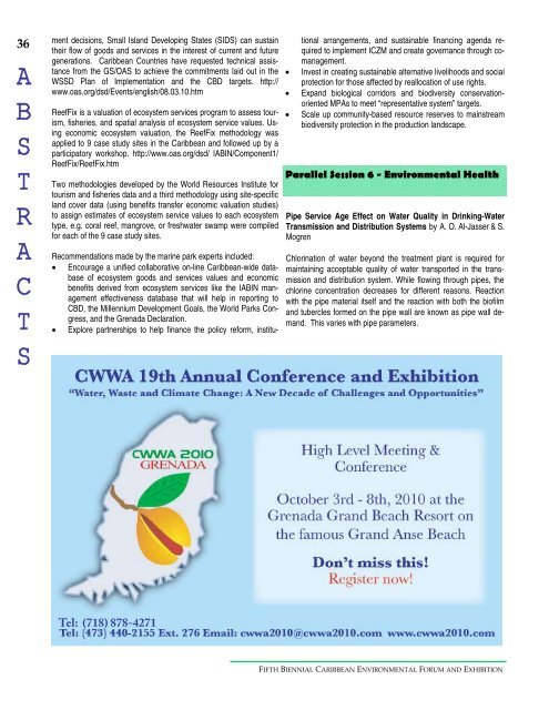 conference magazine - Caribbean Environmental Health Institute