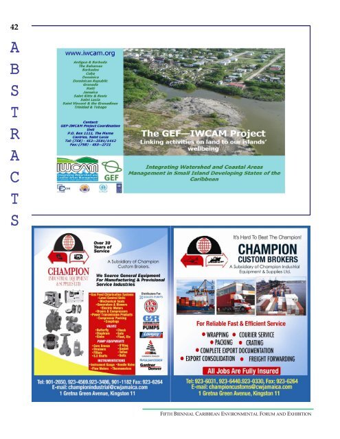 conference magazine - Caribbean Environmental Health Institute