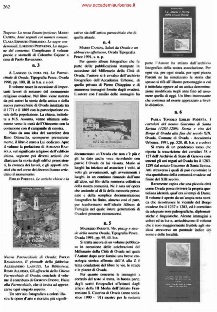 Scarica tutta la rivista in formato pdf - Accademia Urbense