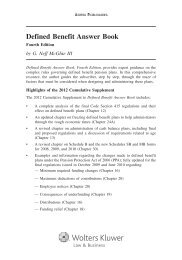 Cash Balance Plan Answer Book Aspen Publishers - 