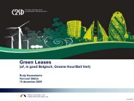 Green Leases (of, in goed Belgisch, Groene Huur ... - Advocatennet