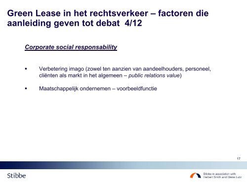 Green Leases (of, in goed Belgisch, Groene Huur ... - Advocatennet