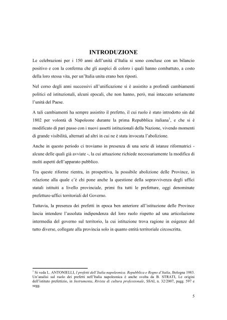 1 Il sistema delle prefetture sul territorio - Ssai - Ministero Dell'Interno