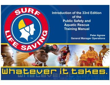 Peter Agnew - 33rd Edition Training Manual - Life Saving Victoria