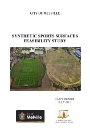 synthetic sports surfaces feasibility study - City of Melville