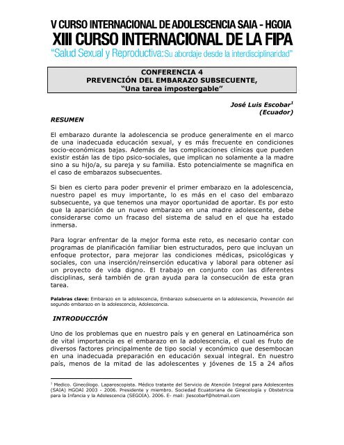 Prevenciã³n Del Embarazo Subsecuente Prenatal