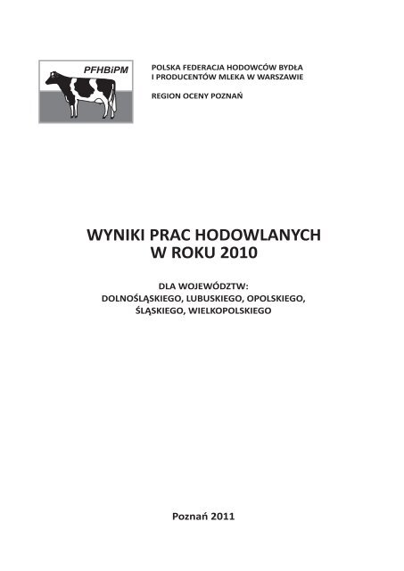 tutaj - Polska Federacja HodowcÃ³w BydÅa i ProducentÃ³w Mleka