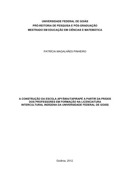 Texto da dissertaÃ§Ã£o - Mestrado em EducaÃ§Ã£o em CiÃªncias