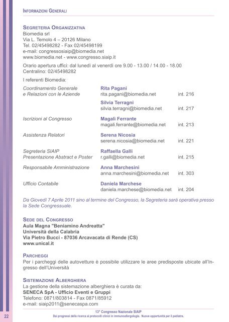 programma finale - Ministero della Salute