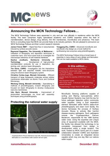 Announcing the MCN Technology Fellows… - Melbourne Centre for ...