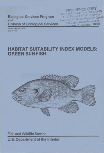 Green Sunfish - USGS National Wetlands Research Center