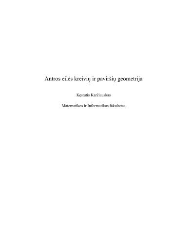 PDF formatas - Matematikos ir Informatikos fakultetas