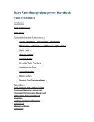 Dairy Farm Energy Management Handbook - Wisconsin Department ...