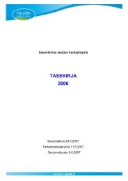 Toimintakertomus/Tasekirja 2006 - Asukkaille - Savonlinnan seutu