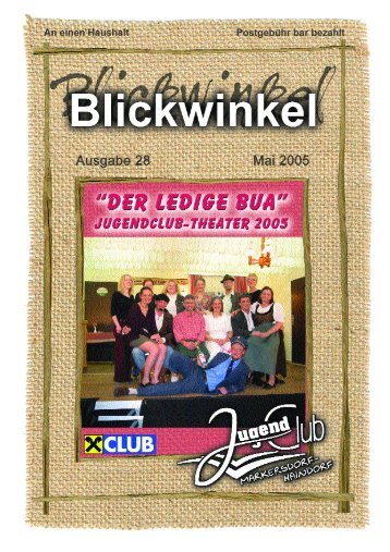 Leserbrief - Jugendclub Markersdorf-Haindorf