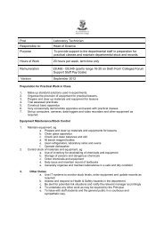 Laboratory Technician (Job Description) - St Dominics | Sixth Form ...